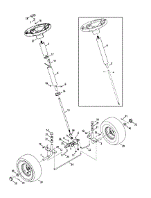 Front End Steering parts for Columbia Lawn Tractor 13A226JD897 / 2015 from AppliancePartsPros.com