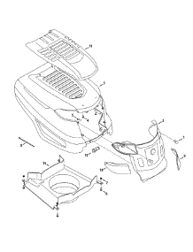 Hood parts for Columbia Lawn Tractor 13APA1KS897 / 2015 from AppliancePartsPros.com