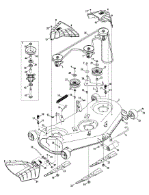 Mower Deck 50-Inch parts for Columbia Lawn Tractor 13AQA1KQ897 / 2015 from AppliancePartsPros.com