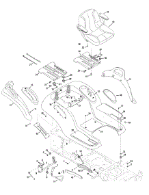 Seat & Fender parts for Columbia Garden Tractor 14AK94GK897 / 2012 from AppliancePartsPros.com