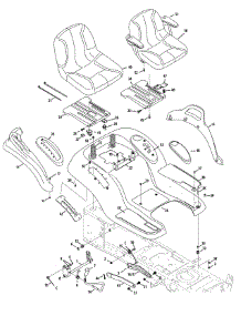 Seat, Fender & Lift parts for Columbia Garden Tractor 14AQ94KP897 / 2014 from AppliancePartsPros.com