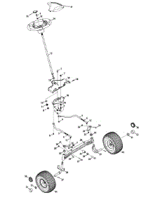 Steering parts for Columbia Garden Tractor 14A794KK897 / 2014 from AppliancePartsPros.com
