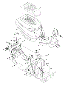 Hood & Grille parts for Columbia Garden Tractor 14AK94KK897 / 2013 from AppliancePartsPros.com