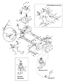Frame parts for Columbia Lawn Tractor 13AC77KF897 / 2013 from AppliancePartsPros.com