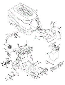 Hood & Grille Style K parts for Columbia Lawn Tractor 13AC77KF897 / 2013 from AppliancePartsPros.com