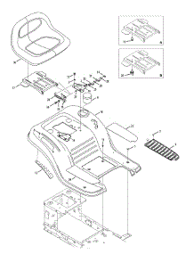Seat Adjustment parts for Columbia Lawn Tractor 13AC77KF897 / 2013 from AppliancePartsPros.com