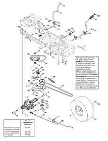 Transmission - Single Speed parts for Columbia Lawn Tractor 13AC77KF897 / 2013 from AppliancePartsPros.com