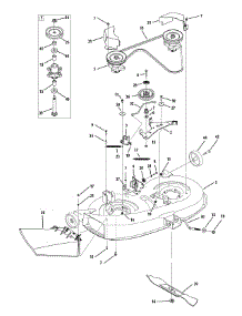 Mower Deck 38-Inch parts for Columbia Lawn Tractor 13BC77KF897 / 2014 from AppliancePartsPros.com