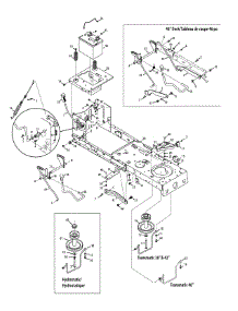 Frame & Pto parts for Columbia Lawn Tractor 13AM79KS897 / 2014 from AppliancePartsPros.com