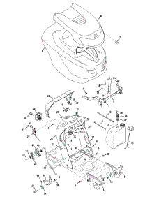 Hood & Grille parts for Columbia Lawn Tractor 13AC77GF897 / 2012 from AppliancePartsPros.com