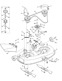 Mower Deck 38-Inch parts for Columbia Lawn Tractor 13AC77GF897 / 2012 from AppliancePartsPros.com