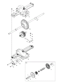 Transmisson Assembly parts for Columbia Lawn Tractor 13AC77GF897 / 2012 from AppliancePartsPros.com