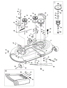 Mower Deck 42-Inch parts for Columbia Lawn Tractor 13AN79GS897 / 2012 from AppliancePartsPros.com