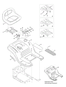 Seat & Fender parts for Columbia Lawn Tractor 13AN79GS897 / 2012 from AppliancePartsPros.com