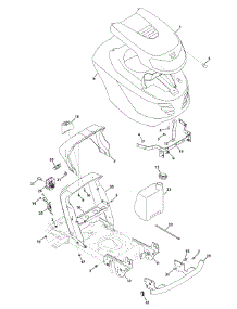Hood & Grille parts for Columbia Lawn Tractor 13AM79GF897 / 2010 from AppliancePartsPros.com