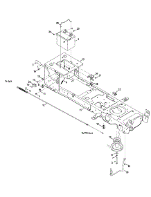 Frame & Manual Pto parts for Columbia Lawn Tractor 13AP91GS897 / 2010 from AppliancePartsPros.com
