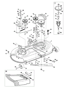 Mower Deck 42 parts for Columbia Lawn Tractor 13AP91GS897 / 2010 from AppliancePartsPros.com