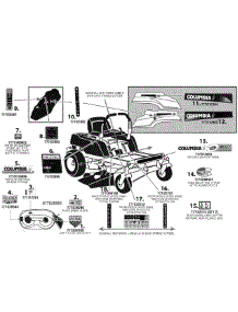 Label Map Rzt42 parts for Columbia Z-Series 17AJ2ACG597 / 2008 from AppliancePartsPros.com