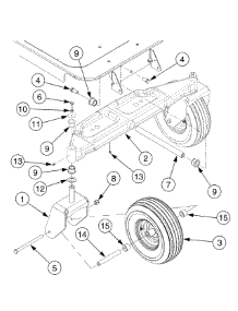 Front Axle & Wheels Rzt50 parts for Columbia Z-Series 17BK2ACP597 / 2008 from AppliancePartsPros.com