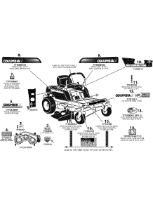 Label Map Rzt50 parts for Columbia Z-Series 17BK2ACP597 / 2008 from AppliancePartsPros.com
