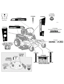 Label Map Rzt42 parts for Columbia Z-Series 17AJ2ACG897 / 2009 from AppliancePartsPros.com