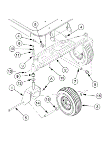 Front Axle & Wheels parts for Columbia Z-Series 17AF2ACP897 / 2011 from AppliancePartsPros.com