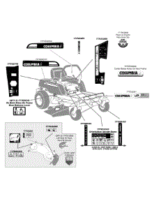 Label Map Rzt50 parts for Columbia Z-Series 17AK2ACP897 / 2009 from AppliancePartsPros.com