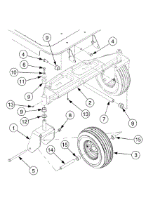 Front Axle 50 Inch parts for Columbia Z-Series 17AK2ACP897 / 2010 from AppliancePartsPros.com