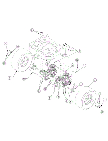 Rear Drive & Wheels parts for Columbia Z-Series 17AK2ACP897 / 2010 from AppliancePartsPros.com