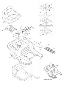 Seat & Fender parts for Columbia Lawn Tractor 13AV76GF897 / 2010 from AppliancePartsPros.com