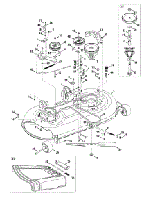 Mower Deck 42-Inch parts for Columbia Lawn Tractor 13AV90GS897 / 2010 from AppliancePartsPros.com
