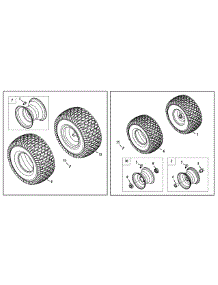 Wheels parts for Columbia Lawn Tractor 13AV90GS897 / 2011 from AppliancePartsPros.com