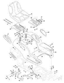 Seat & Fender parts for Columbia Lawn Tractor 13AV91GS897 / 2010 from AppliancePartsPros.com
