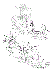 Hood & Grille parts for Columbia Lawn Tractor 13AV90KS897 / 2014 from AppliancePartsPros.com