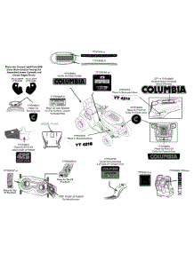 Label Map 13Av90ks897 parts for Columbia Lawn Tractor 13AV90KS897 / 2014 from AppliancePartsPros.com