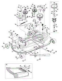 Mower Deck parts for Columbia Lawn Tractor 13AV90KS897 / 2014 from AppliancePartsPros.com
