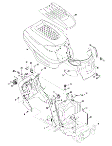 Hood & Grille parts for Columbia Lawn Tractor 13AX91KS897 / 2013 from AppliancePartsPros.com