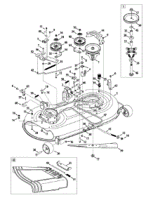 Mower Deck (Manual Pto) parts for Columbia Lawn Tractor 13AX91KS897 / 2013 from AppliancePartsPros.com