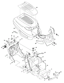 Hood & Grille parts for Columbia Lawn Tractor 13AX93KS897 / 2014 from AppliancePartsPros.com