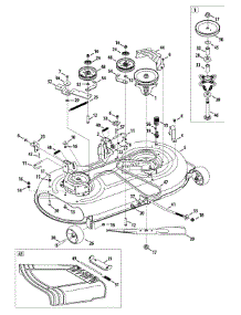 Mower Deck (Electric Pto) parts for Columbia Lawn Tractor 13AP91KS897 / 2013 from AppliancePartsPros.com