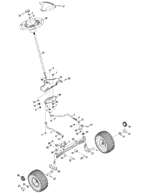 Steering parts for Columbia Lawn Tractor 13AP91KS897 / 2013 from AppliancePartsPros.com