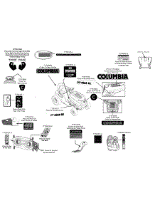Label Map 13Ap93kt897 parts for Columbia Lawn Tractor 13AP93KT897 / 2014 from AppliancePartsPros.com