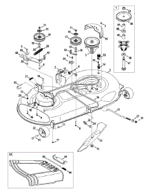 Mower Deck 46-Inch (Electric Pto) parts for Columbia Lawn Tractor 13AP93KT897 / 2014 from AppliancePartsPros.com