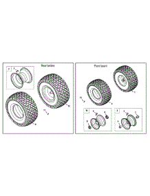Wheels parts for Columbia Lawn Tractor 13AV90GS897 / 2012 from AppliancePartsPros.com