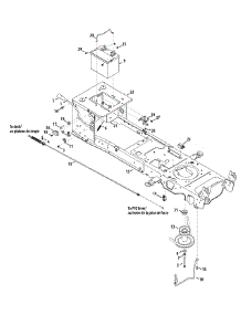Frame, Battery & Manual Pto parts for Columbia Lawn Tractor 13AV91GS897 / 2012 from AppliancePartsPros.com