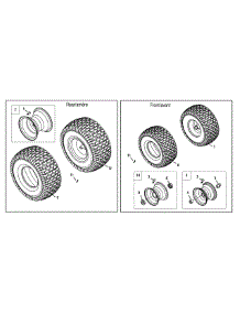 Wheel Assembly parts for Columbia Lawn Tractor 13AV91GS897 / 2012 from AppliancePartsPros.com