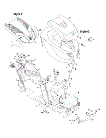 Hood & Grille parts for Columbia Lawn Tractor 13AP91GS897 / 2012 from AppliancePartsPros.com