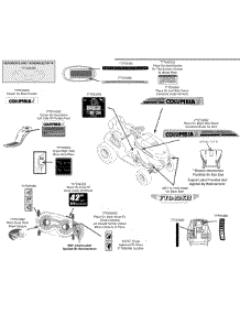 Label Map 13Ap91gs897 parts for Columbia Lawn Tractor 13AP91GS897 / 2012 from AppliancePartsPros.com