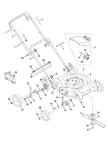 General Assembly parts for Craftsman Push Walk-Behind Mower 11A-088A099 / 2010 from AppliancePartsPros.com