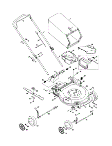 General Assembly parts for Craftsman Push Walk-Behind Mower 11A-25G099 / 2011 from AppliancePartsPros.com